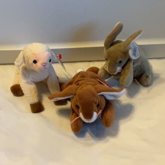 Ty Easter 🐣 Collection of beanie babies 🐑 & bunny rabbits 🐰 set - Picture 2 of 7